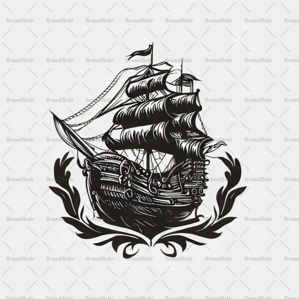 Antikes Piratenschiff